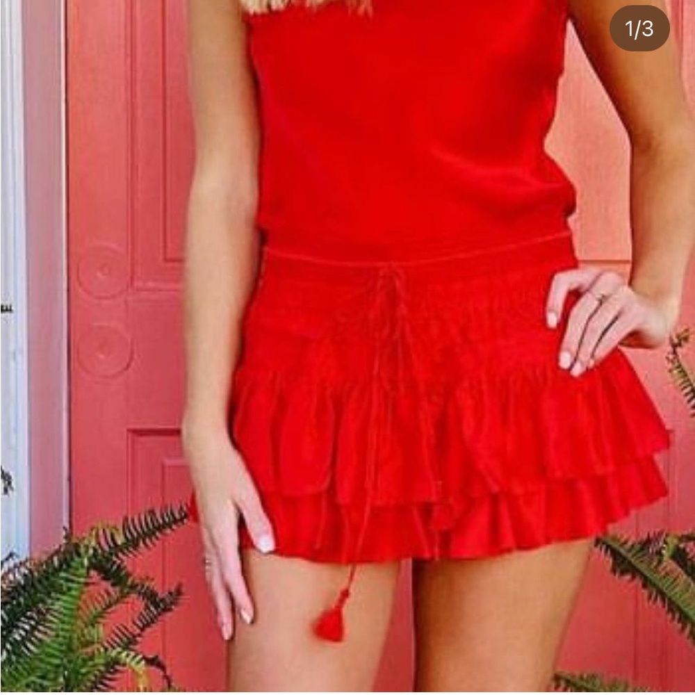 Red shug lala skirt